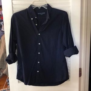 Navy Ralph Lauren Slim Fit Button Down